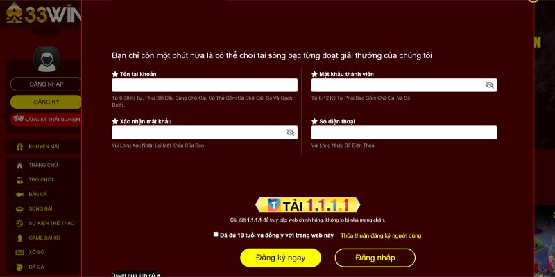 Hướng dẫn cách đăng ký tài khoản tại trang web