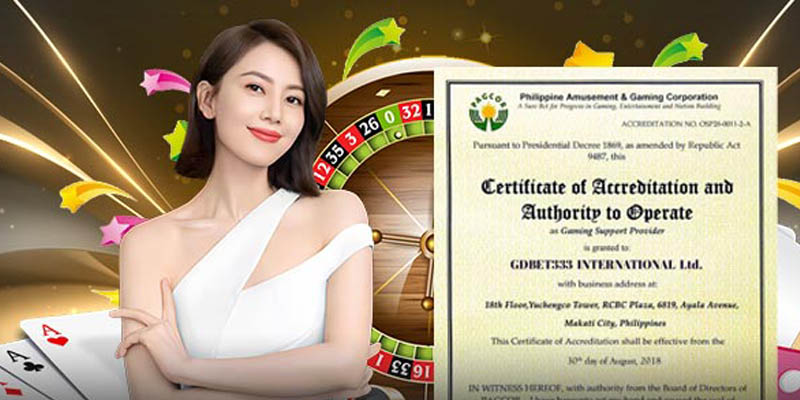 Chứng nhận của PAGCOR